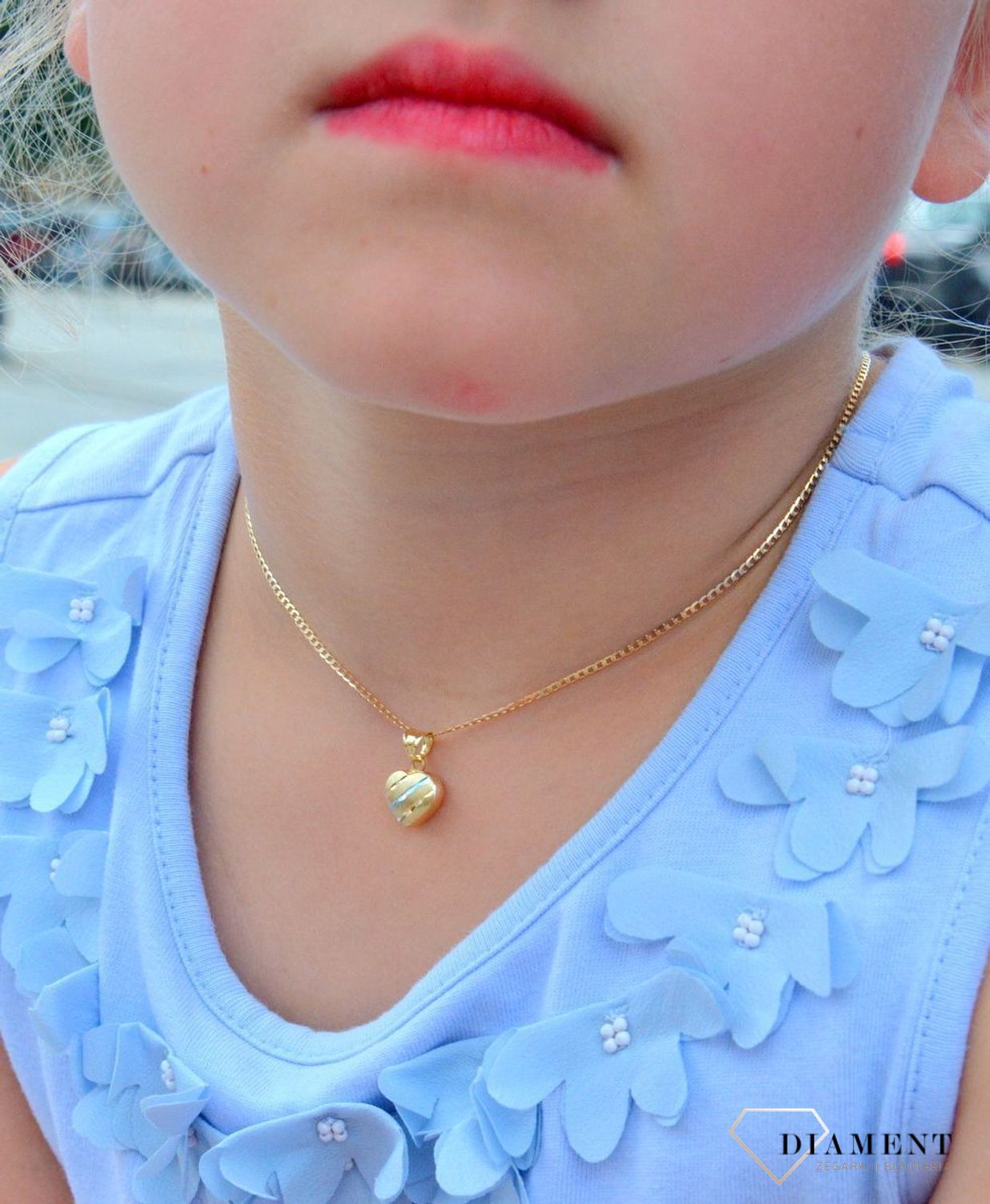 Złota zawieszka 585 grawerowane serduszko ZA 7034B. Złota zawieszka serce. Złota zawieszka damska serce. Złota zawieszka damska grawerowana. Złota zawieszka idealna dla ko.jpg